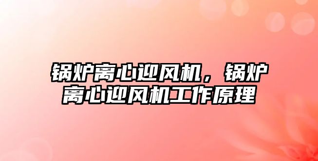 鍋爐離心迎風(fēng)機(jī)，鍋爐離心迎風(fēng)機(jī)工作原理