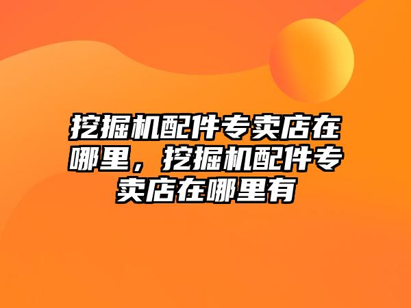 挖掘機(jī)配件專賣店在哪里，挖掘機(jī)配件專賣店在哪里有