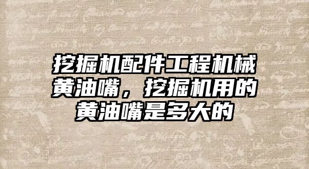 挖掘機(jī)配件工程機(jī)械黃油嘴，挖掘機(jī)用的黃油嘴是多大的