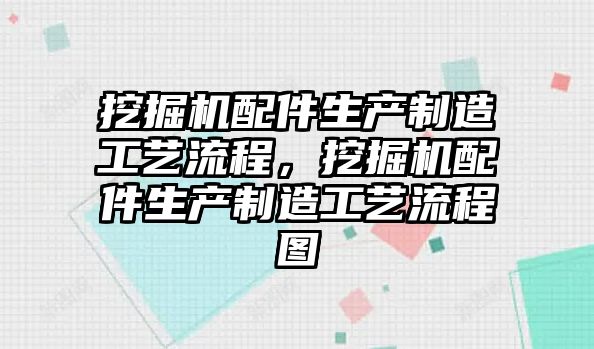 挖掘機(jī)配件生產(chǎn)制造工藝流程，挖掘機(jī)配件生產(chǎn)制造工藝流程圖
