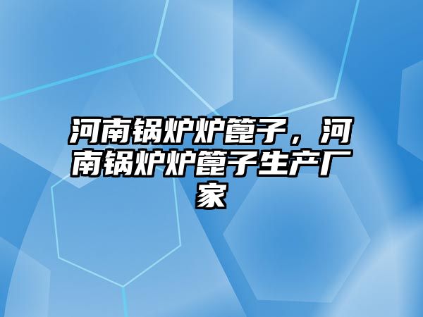 河南鍋爐爐篦子，河南鍋爐爐篦子生產(chǎn)廠家