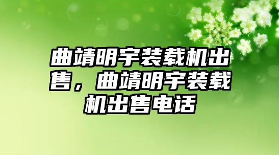 曲靖明宇裝載機(jī)出售，曲靖明宇裝載機(jī)出售電話