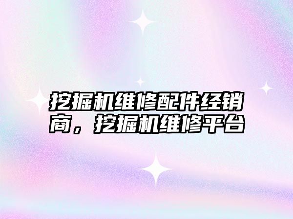 挖掘機維修配件經(jīng)銷商，挖掘機維修平臺