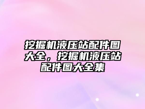 挖掘機(jī)液壓站配件圖大全，挖掘機(jī)液壓站配件圖大全集