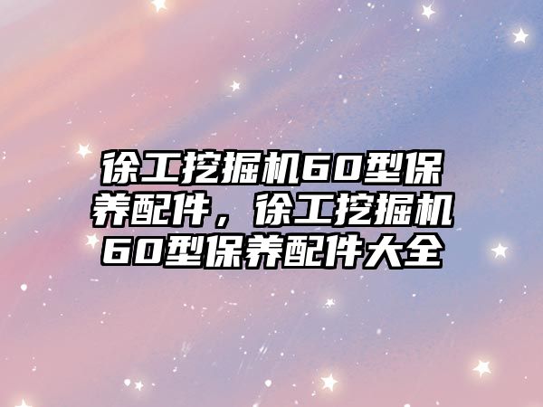 徐工挖掘機60型保養(yǎng)配件，徐工挖掘機60型保養(yǎng)配件大全