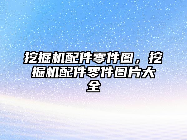 挖掘機配件零件圖，挖掘機配件零件圖片大全