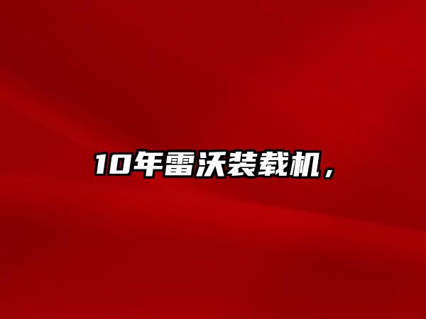 10年雷沃裝載機，