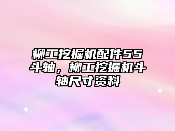 柳工挖掘機(jī)配件55斗軸，柳工挖掘機(jī)斗軸尺寸資料