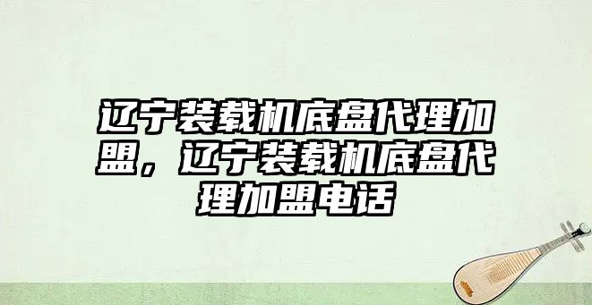 遼寧裝載機(jī)底盤代理加盟，遼寧裝載機(jī)底盤代理加盟電話