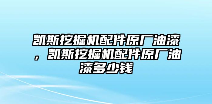 凱斯挖掘機配件原廠油漆，凱斯挖掘機配件原廠油漆多少錢