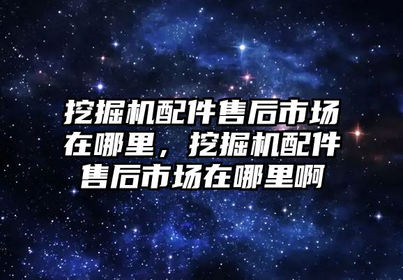 挖掘機(jī)配件售后市場在哪里，挖掘機(jī)配件售后市場在哪里啊