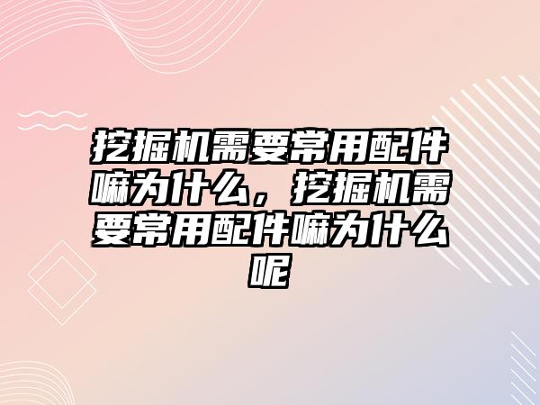 挖掘機(jī)需要常用配件嘛為什么，挖掘機(jī)需要常用配件嘛為什么呢