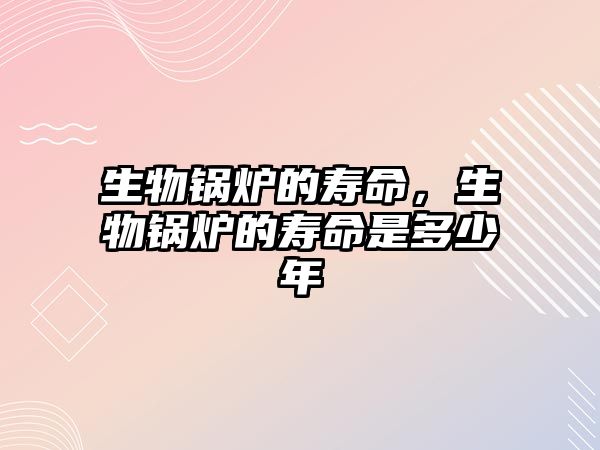 生物鍋爐的壽命，生物鍋爐的壽命是多少年