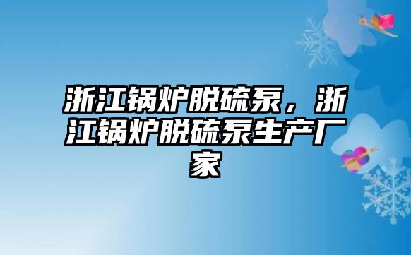 浙江鍋爐脫硫泵，浙江鍋爐脫硫泵生產廠家