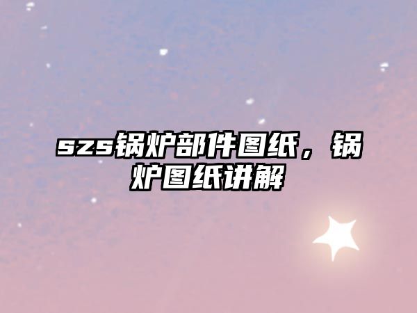 szs鍋爐部件圖紙，鍋爐圖紙講解