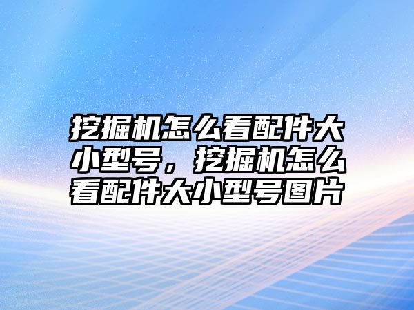 挖掘機(jī)怎么看配件大小型號，挖掘機(jī)怎么看配件大小型號圖片