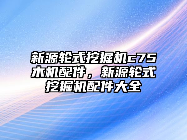 新源輪式挖掘機(jī)c75木機(jī)配件，新源輪式挖掘機(jī)配件大全