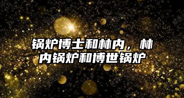 鍋爐博士和林內(nèi)，林內(nèi)鍋爐和博世鍋爐