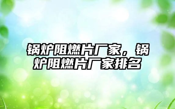 鍋爐阻燃片廠家，鍋爐阻燃片廠家排名