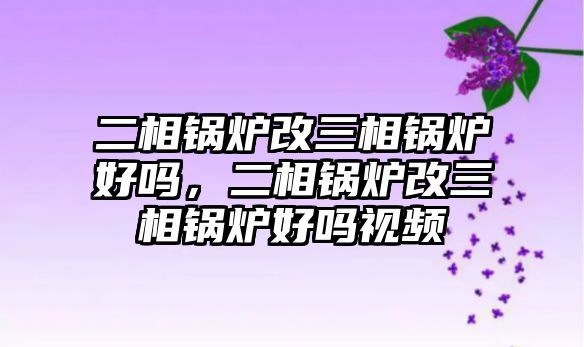 二相鍋爐改三相鍋爐好嗎，二相鍋爐改三相鍋爐好嗎視頻