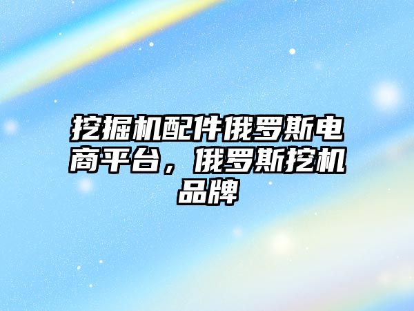 挖掘機(jī)配件俄羅斯電商平臺(tái)，俄羅斯挖機(jī)品牌