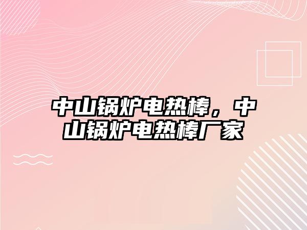 中山鍋爐電熱棒，中山鍋爐電熱棒廠家