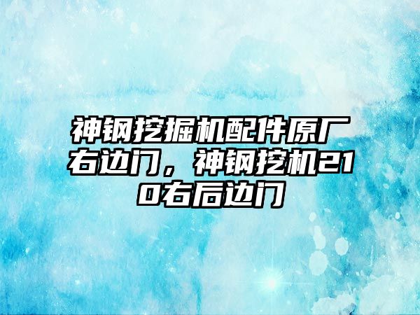 神鋼挖掘機配件原廠右邊門，神鋼挖機210右后邊門