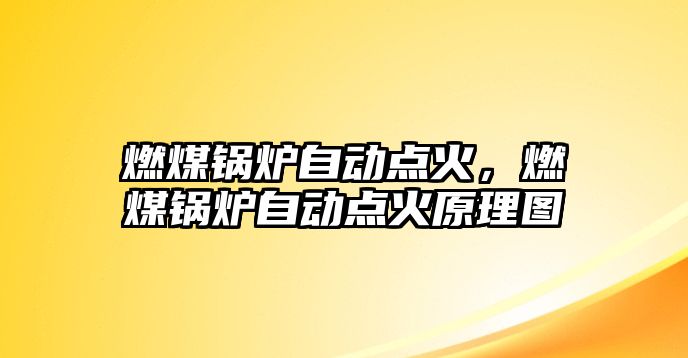 燃煤鍋爐自動點火，燃煤鍋爐自動點火原理圖