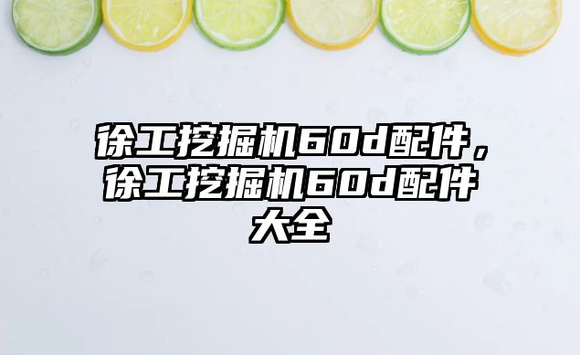 徐工挖掘機(jī)60d配件，徐工挖掘機(jī)60d配件大全