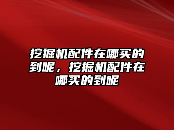 挖掘機(jī)配件在哪買的到呢，挖掘機(jī)配件在哪買的到呢