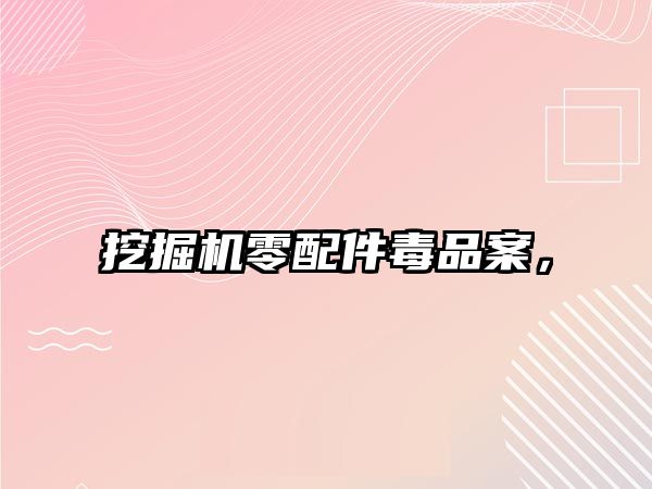 挖掘機(jī)零配件毒品案，