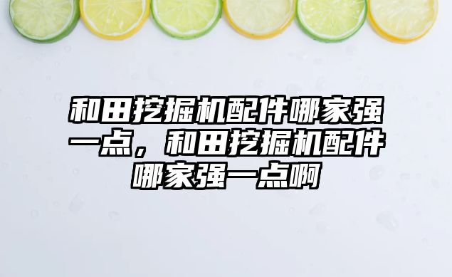 和田挖掘機(jī)配件哪家強(qiáng)一點(diǎn)，和田挖掘機(jī)配件哪家強(qiáng)一點(diǎn)啊