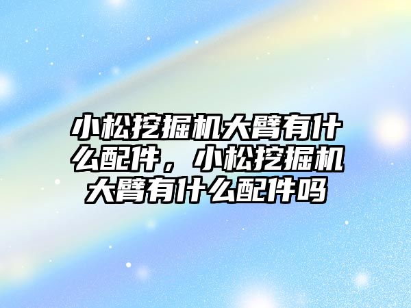 小松挖掘機(jī)大臂有什么配件，小松挖掘機(jī)大臂有什么配件嗎
