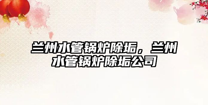 蘭州水管鍋爐除垢，蘭州水管鍋爐除垢公司