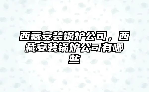 西藏安裝鍋爐公司，西藏安裝鍋爐公司有哪些
