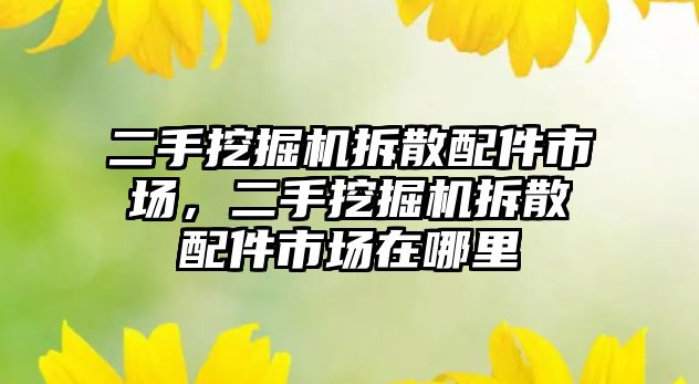 二手挖掘機(jī)拆散配件市場，二手挖掘機(jī)拆散配件市場在哪里
