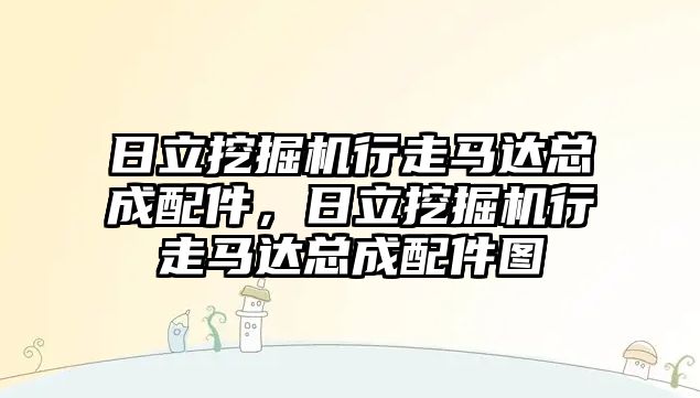 日立挖掘機(jī)行走馬達(dá)總成配件，日立挖掘機(jī)行走馬達(dá)總成配件圖