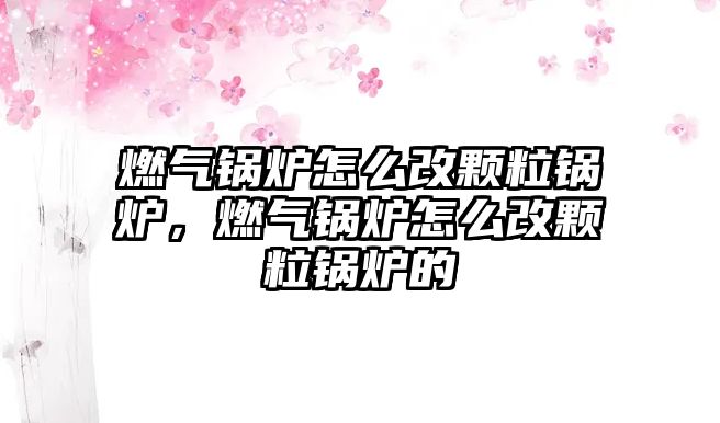 燃氣鍋爐怎么改顆粒鍋爐，燃氣鍋爐怎么改顆粒鍋爐的