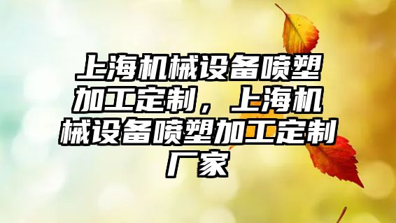 上海機(jī)械設(shè)備噴塑加工定制，上海機(jī)械設(shè)備噴塑加工定制廠家