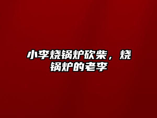 小李燒鍋爐砍柴，燒鍋爐的老李