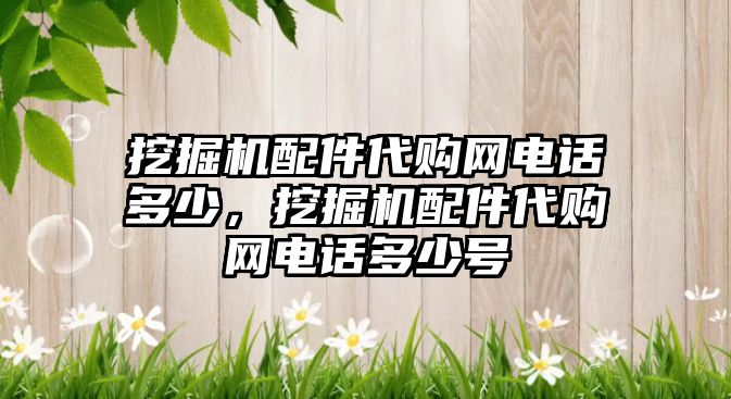 挖掘機(jī)配件代購網(wǎng)電話多少，挖掘機(jī)配件代購網(wǎng)電話多少號(hào)