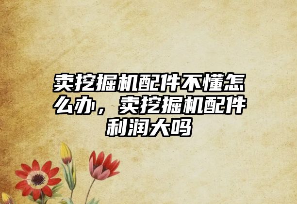 賣挖掘機配件不懂怎么辦，賣挖掘機配件利潤大嗎