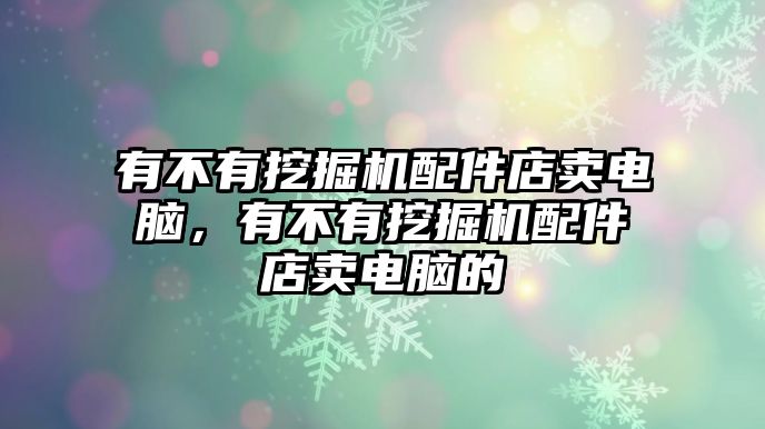 有不有挖掘機(jī)配件店賣電腦，有不有挖掘機(jī)配件店賣電腦的