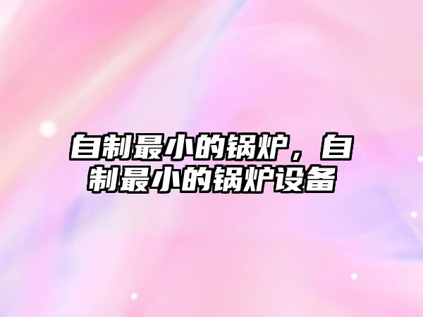 自制最小的鍋爐，自制最小的鍋爐設(shè)備