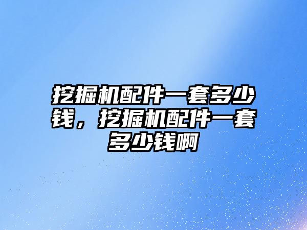 挖掘機(jī)配件一套多少錢，挖掘機(jī)配件一套多少錢啊
