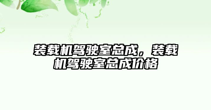 裝載機(jī)駕駛室總成，裝載機(jī)駕駛室總成價(jià)格