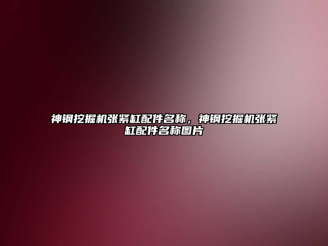 神鋼挖掘機(jī)張緊缸配件名稱，神鋼挖掘機(jī)張緊缸配件名稱圖片