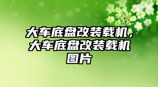 大車底盤改裝載機，大車底盤改裝載機圖片