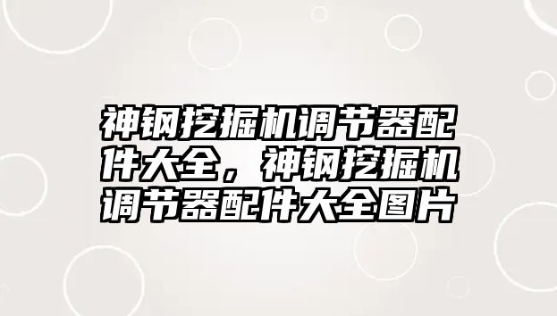 神鋼挖掘機調節(jié)器配件大全，神鋼挖掘機調節(jié)器配件大全圖片