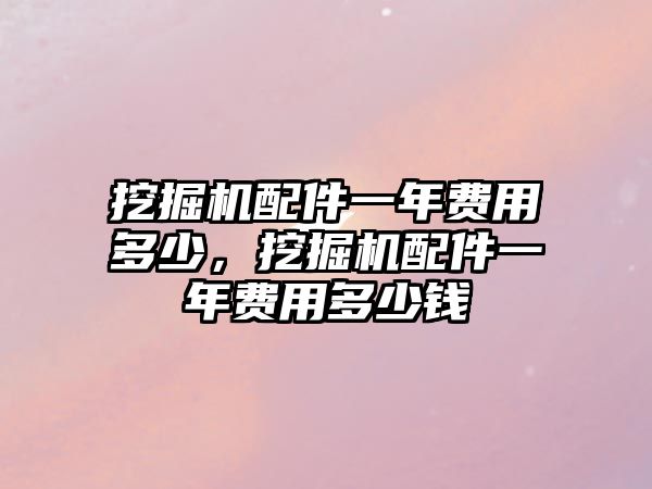 挖掘機配件一年費用多少，挖掘機配件一年費用多少錢